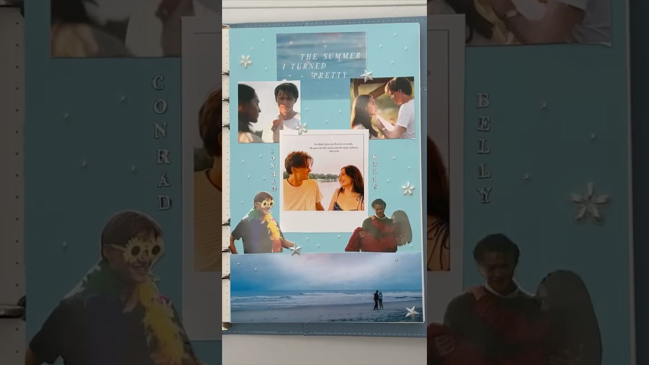 Belly & Conrad | TSITP scrapbook page | #tsitp #scrapbookingprocess #scrapbookwithme