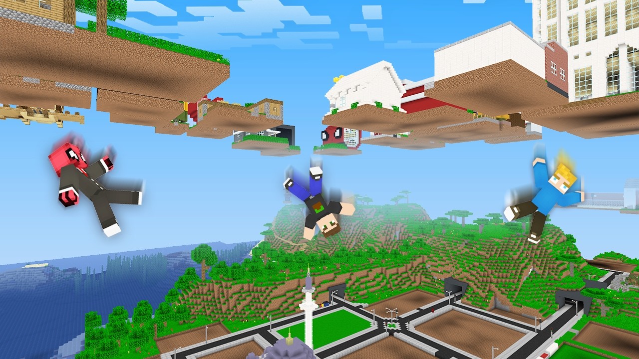 NEDEN KÖYÜMÜZ HAVAYA KALKTI? - Minecraft