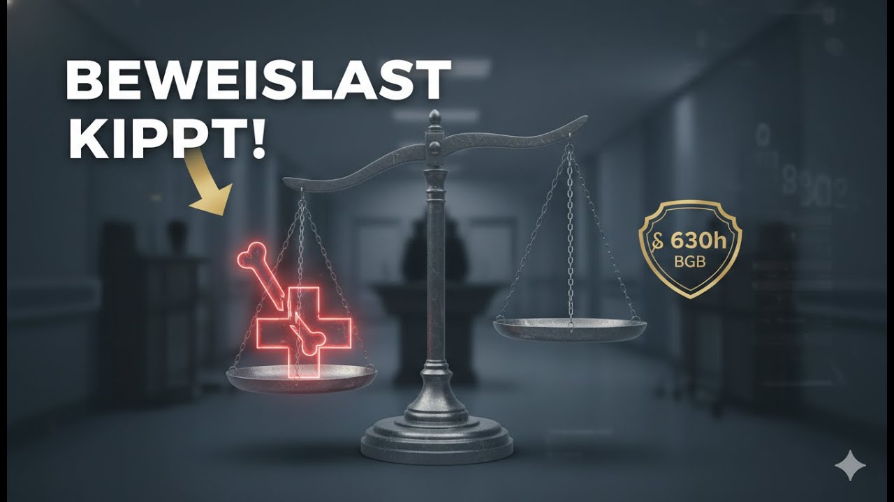 Grober Behandlungsfehler: Wann kippt die Beweislast? &sect; 630h BGB erkl&auml;rt