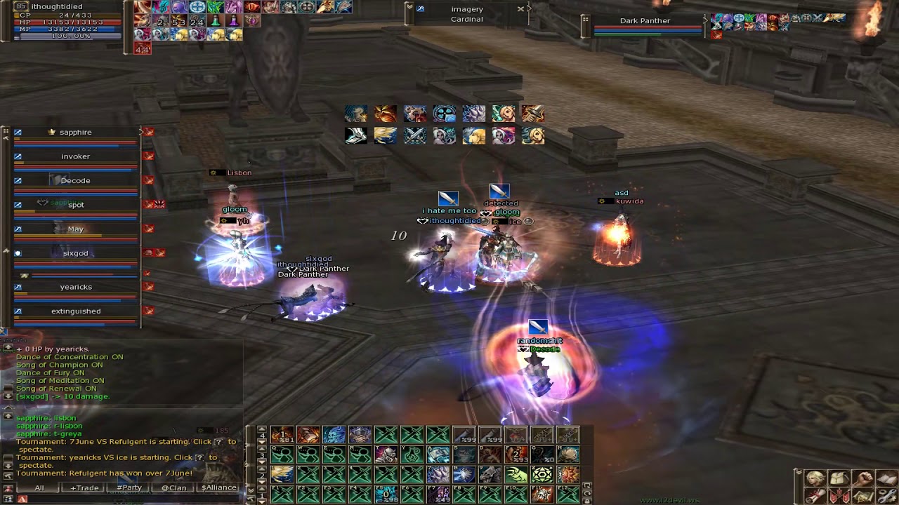 Vs Uzbeks 3-1 gvg and daily pvp| L2Devil.ws x5000
