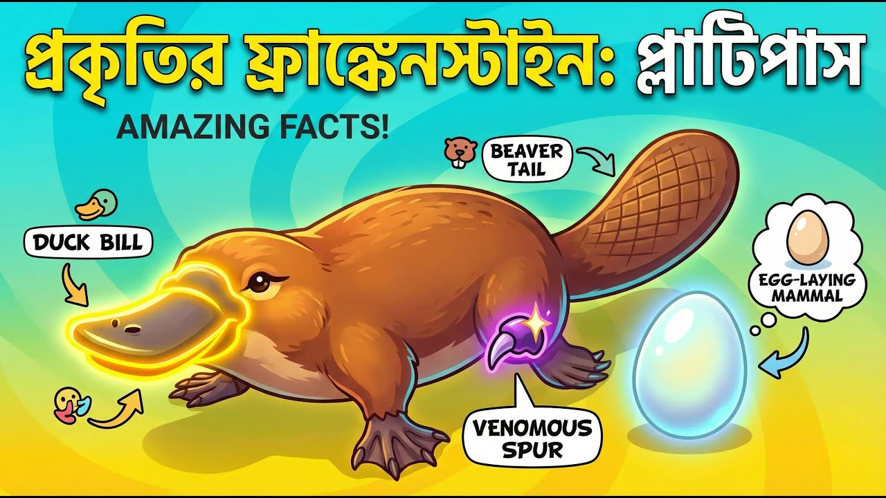 হাঁসের মতো ঠোঁট কিন্তু ডিম পাড়ে! প্লাটিপাসের অজানা রহস্য