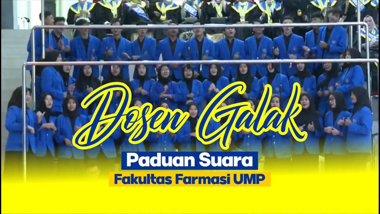 PECAH !! PADUAN SUARA FAKULTAS FARMASI BAWAKAN LAGU BOJO GALAK DI WISUDA UMP