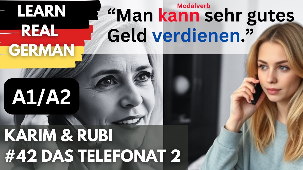 📞 Learn German Naturally: Real Dialogues & Short Stories | Episode 42: Das Telefonat 2 🇩🇪✨