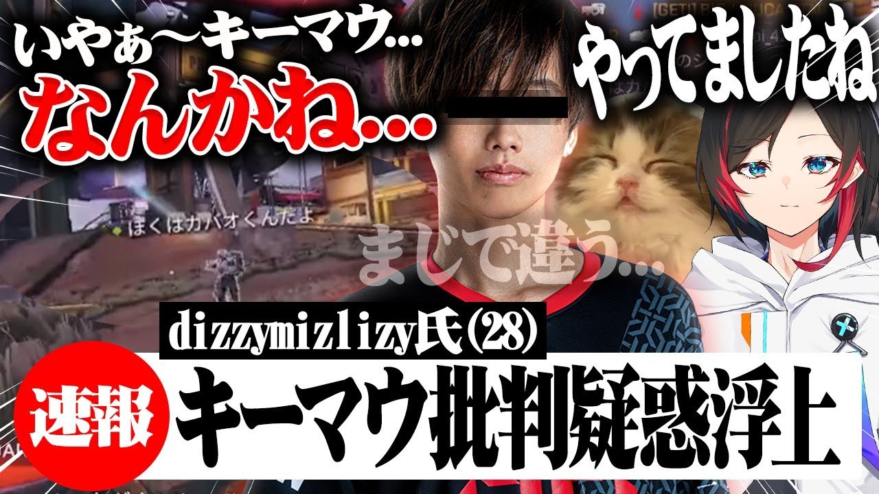 【Apex Legends】Dizzyさん...煽り行為にキーマウ批判と取り返しのつかない重罪を犯してしまう...。【うるか/dizzy/reyzy】