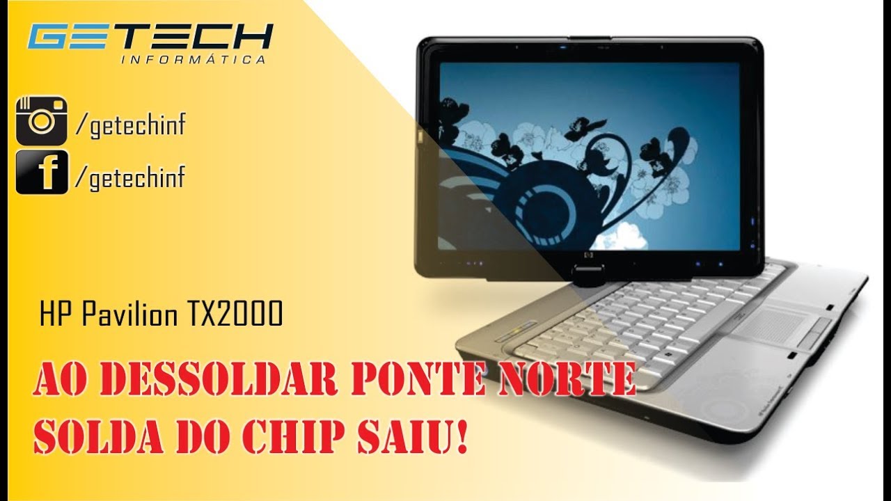 Reparo HP Pavilion TX2000 - Já viu por dentro de um CHIP?