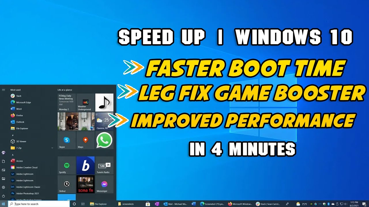 Как ускорить работу Windows 10 всего за 4 минуты (лучшие настройки)
