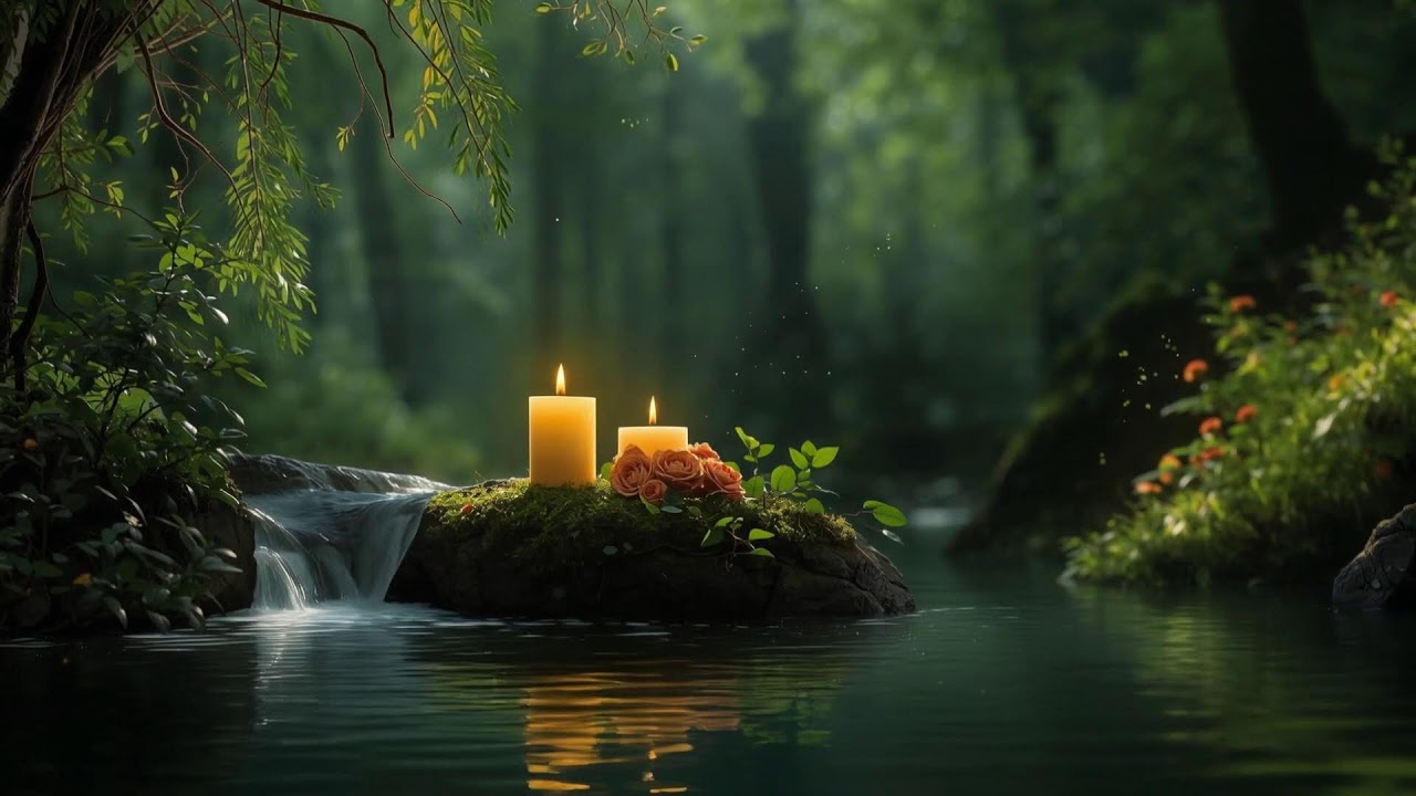 Stop Overthinking Fast 🌿 Flowing Water & Calm Piano for Night Relaxation 1