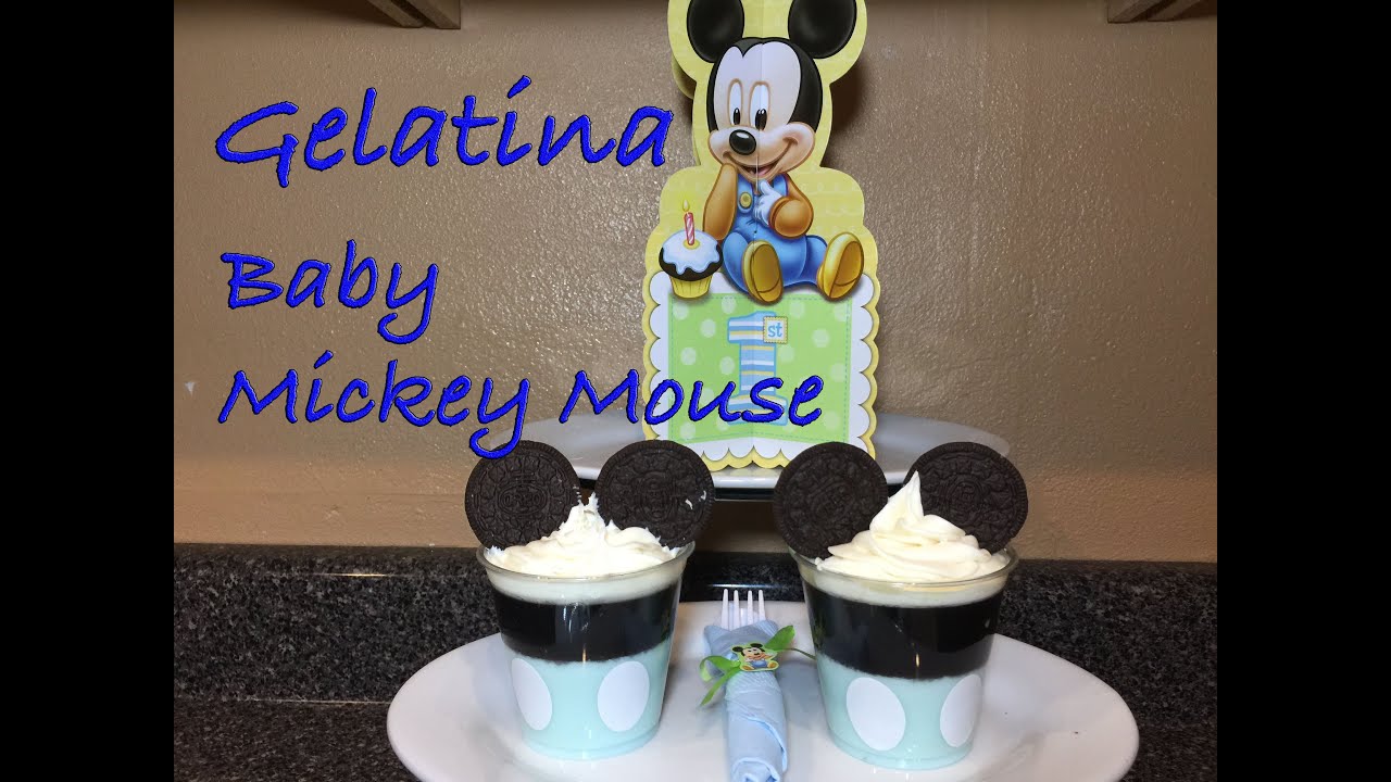 gelatina Baby Mickey mouse