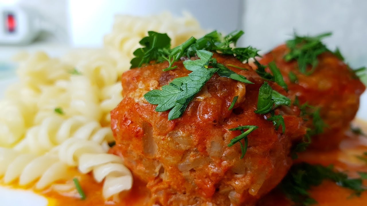 Тефтели в сметанно-томатном соусе, цыганка готовит. Gipsy cuisine.