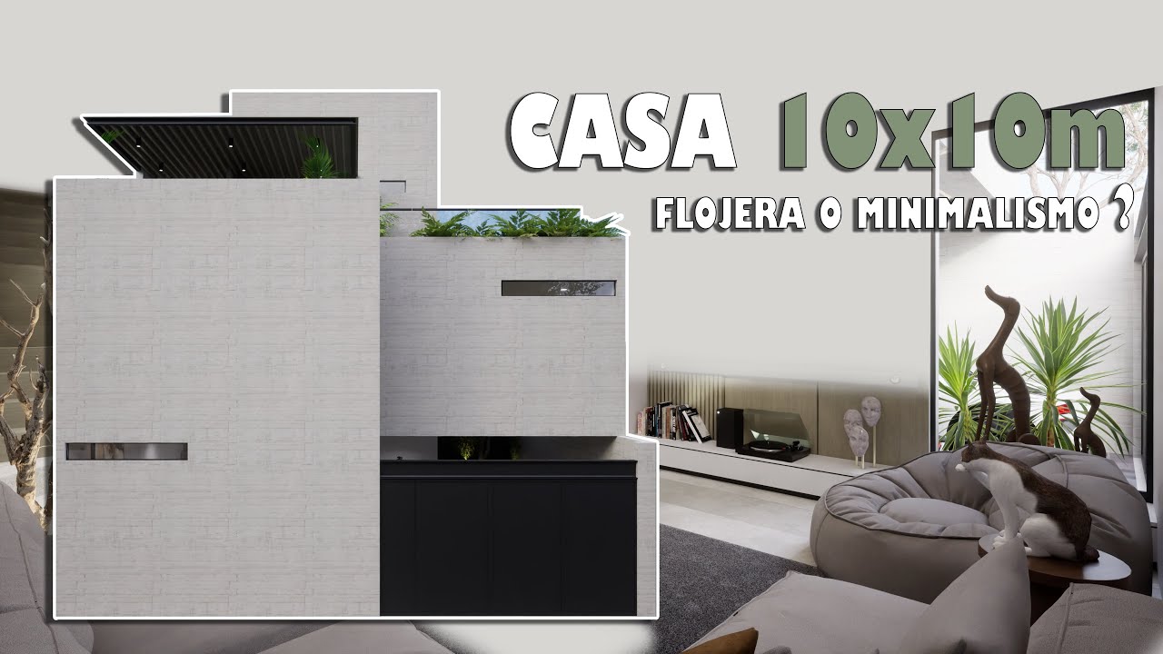 ¿Minimalismo Bruto o Flojera disfrazada? DESCUBRELO en esta Casa de 10x10