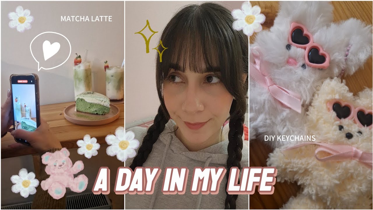 Daily Vlog : ARTBOX Keychains, matcha cheesecake, first snow of 2025, cozy vlog ☃️❄️🧸♥️
