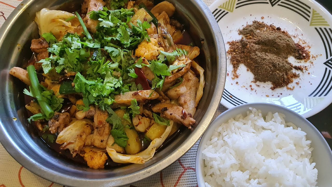 Dry hotpot 麻辣干锅 （ingredient list provided)