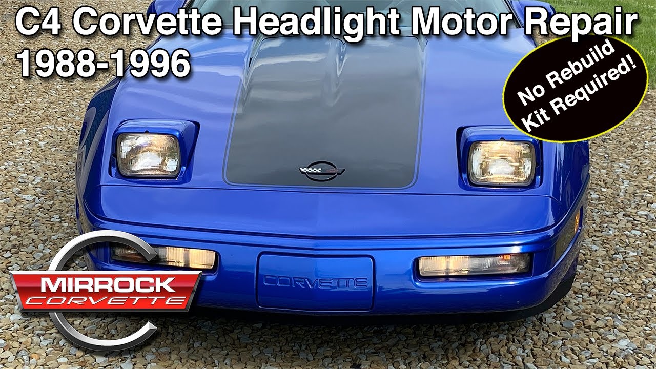 C4 Corvette Headlight Motor Repair, No rebuild kit required 1988-1996