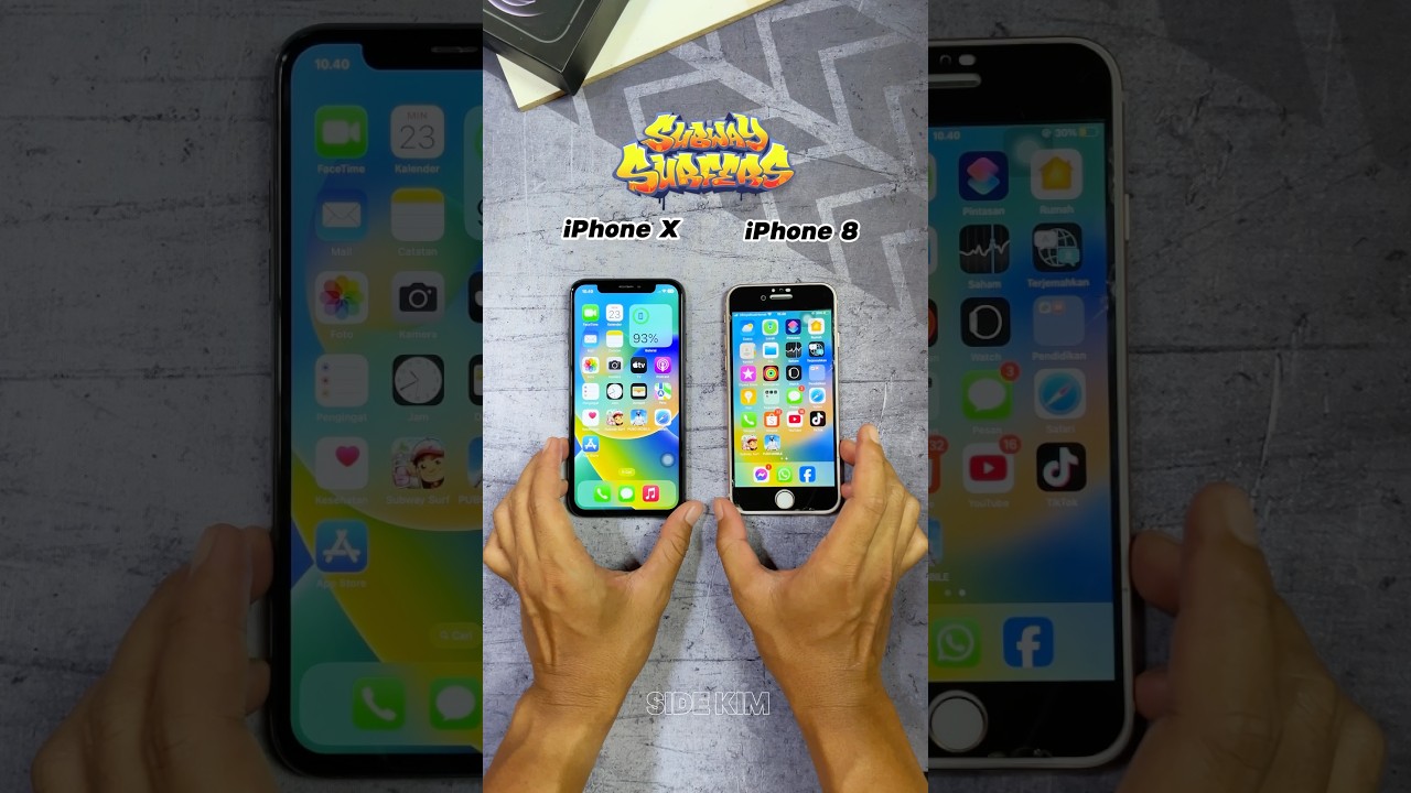 iPhone X vs iPhone 8 Gaming Test #gamingtest #iphonex #iphone8 #speedtest #iphonecomparison