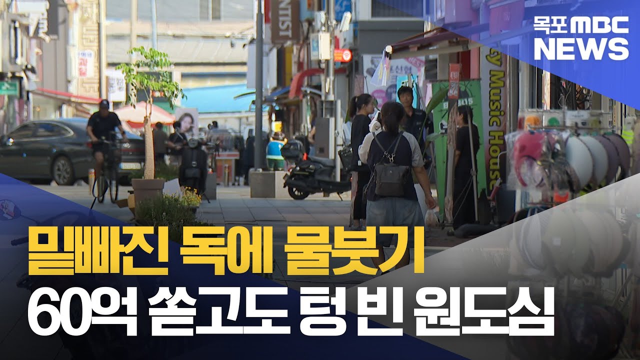 밑빠진 독 지원 20년, 남은 건 빈 점포뿐[목포MBC 뉴스데스크]