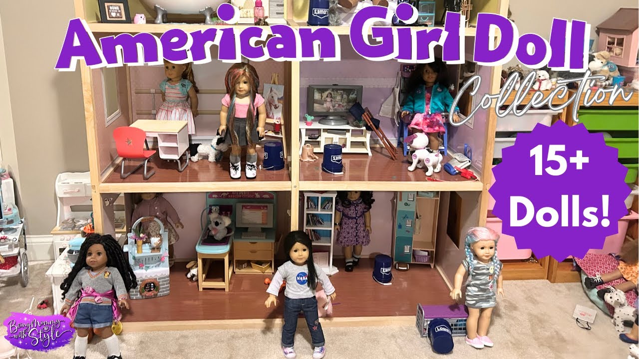 Коллекция кукол American Girl и экскурсия по кукольному дому с 18-дюймовыми куклами ✨