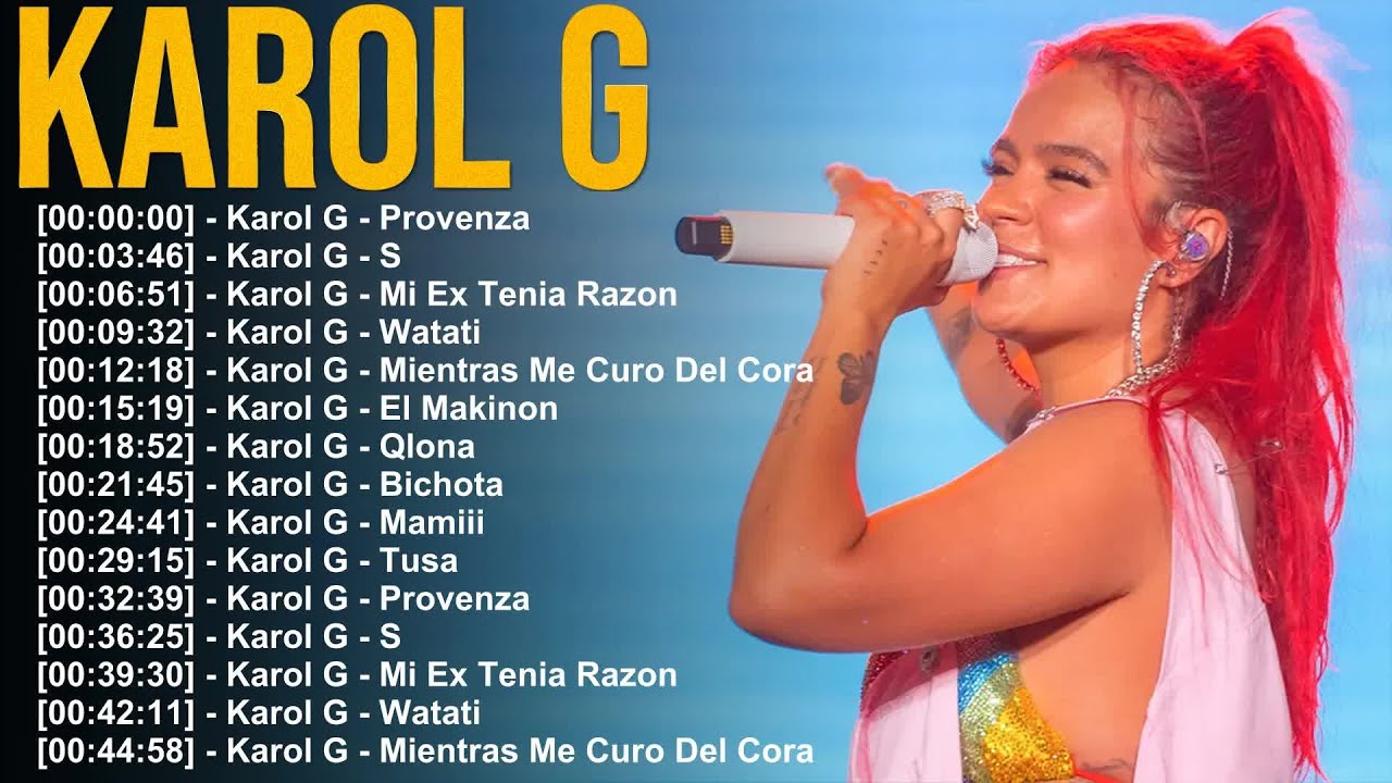 Karol G – Top 20 canciones que mezclan reguetón, pop y alma femenina sin miedo
