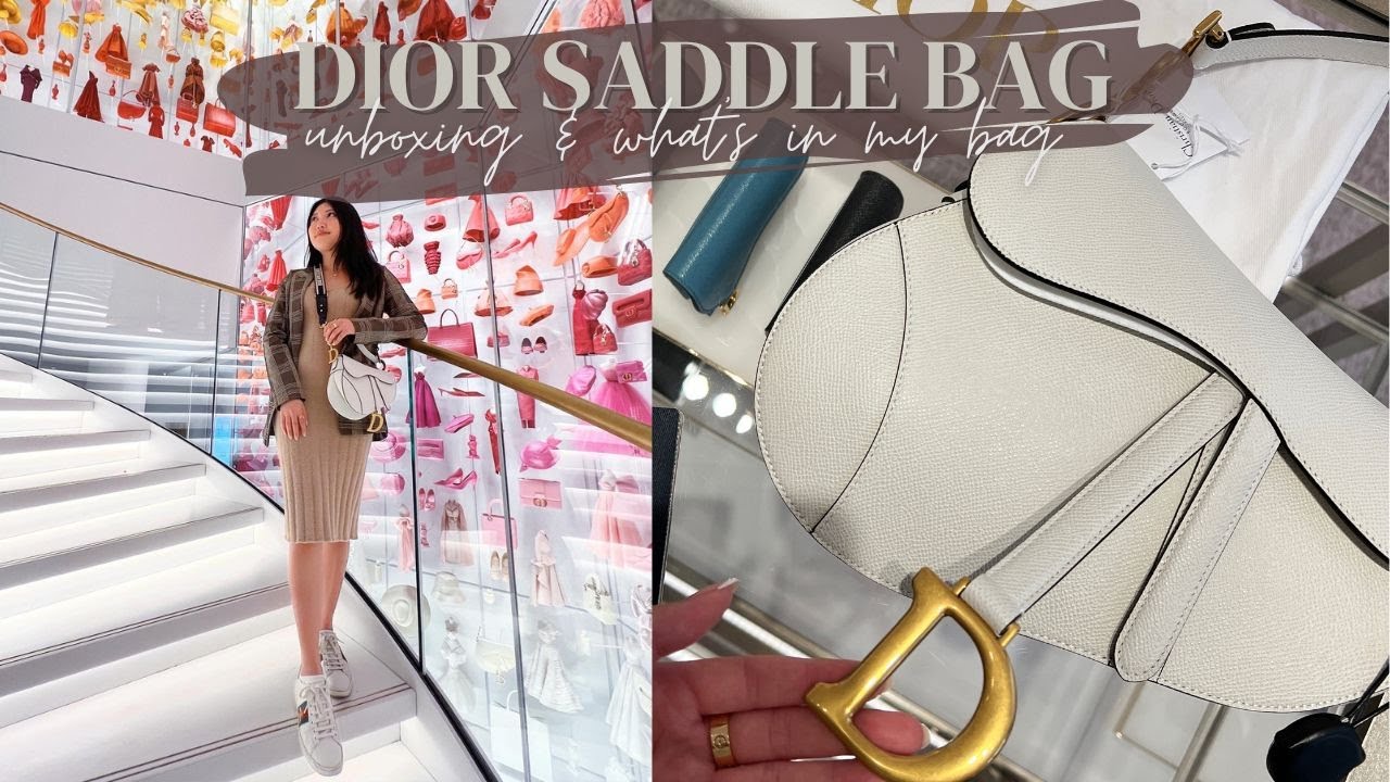 DIOR SADDLE BAG HAUL | What's in my bag and how I saved $1400 on my bag!