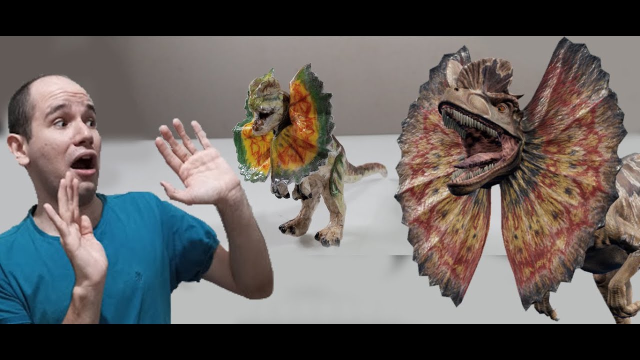 Como fazer dilofossauro de papelão