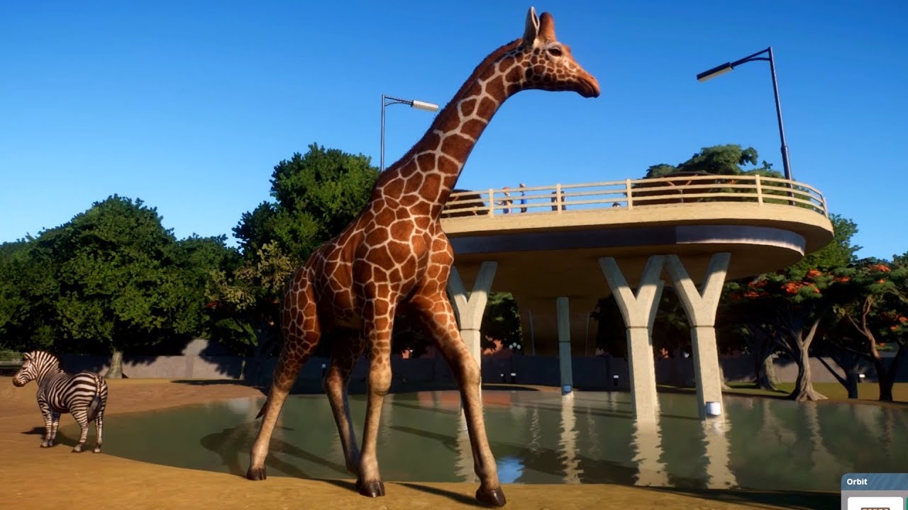 Planet Zoo - Reticulated Giraffe - Open World Free Roam Gameplay (PC HD) [1080p60FPS]