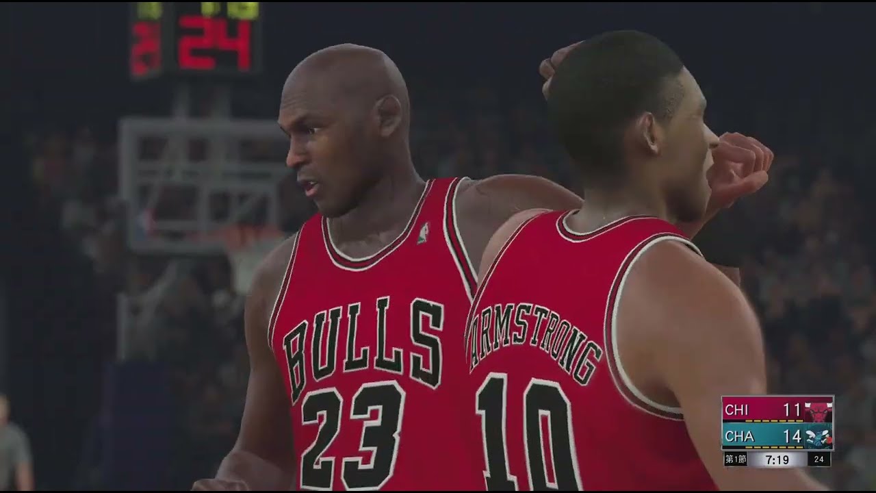 NBA 2K17 Michael Jordan highlights  (Chicago Bulls 1992    VS   Charlotte Hornets1992)