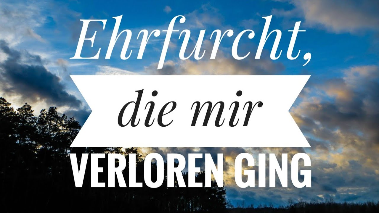Ehrfurcht, die mir verloren ging ( Gabor Domokos )