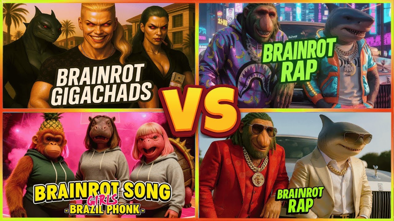4 Brainrot Songs Enter... 1 Crown Leaves (Insane Battle!)🔥🎤 Pt.5