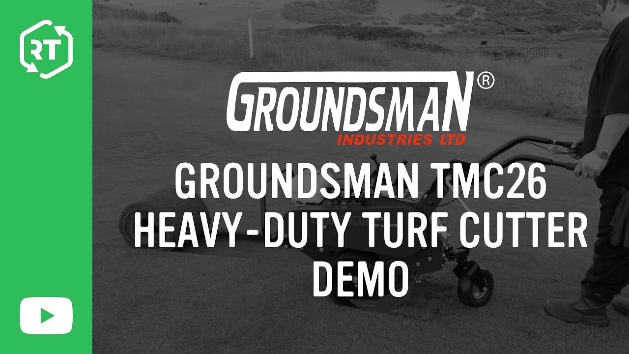 Groundsman TMC26 Heavy duty Turf Cutter Demo