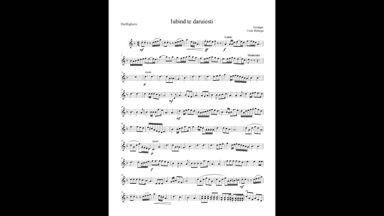 Iubind te daruiesti - Fanfara - Brass Band Arrangement (Arr. Cristi Holerga)