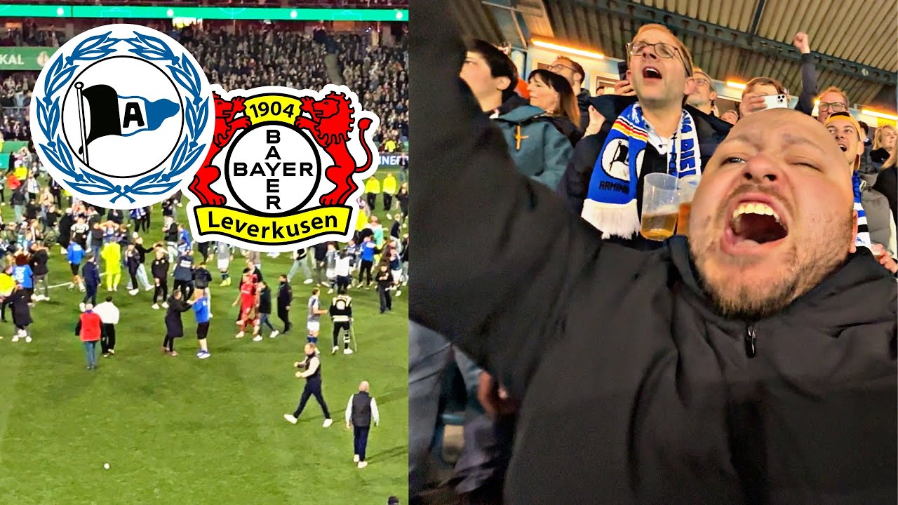 DSC erreicht DFB Pokalfinale🔥 Arminia Bielefeld vs Bayer Leverkusen DFB Pokal Stadionvlog