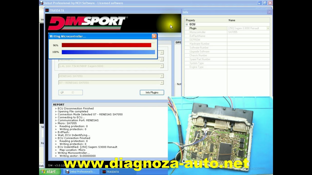 Sagem S3000 - Renesas jtag connection