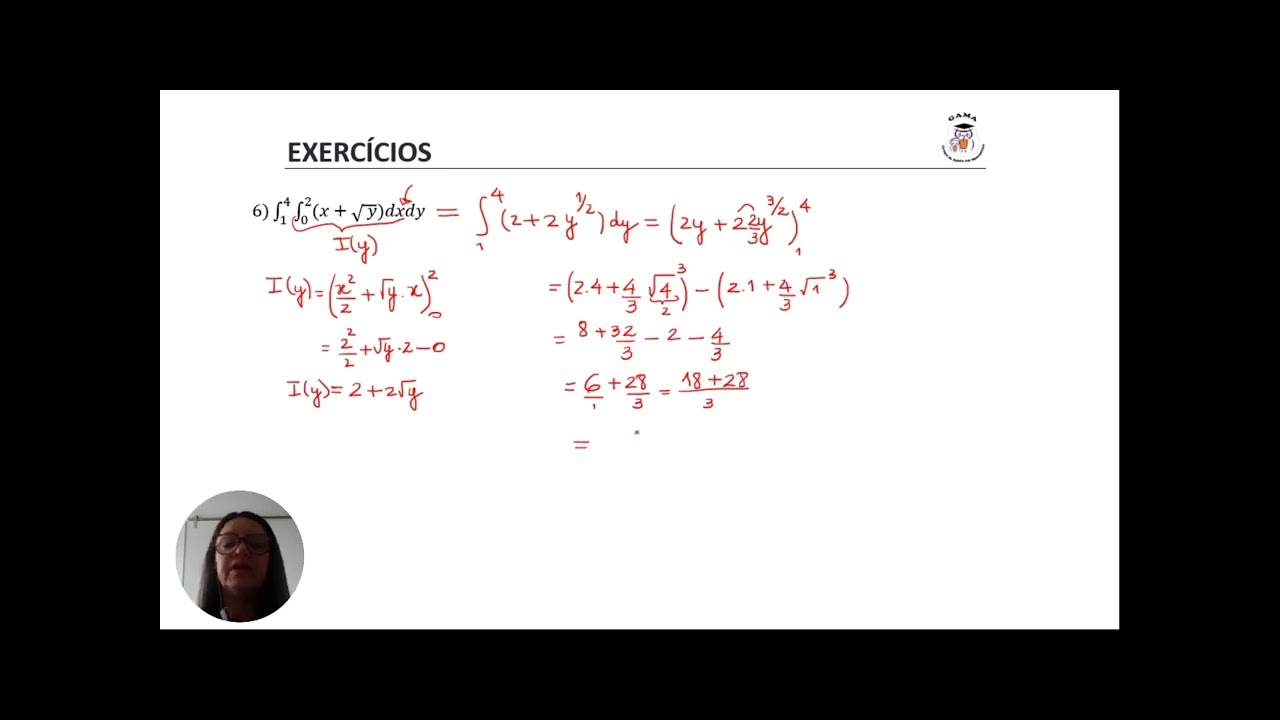 Exercícios sobre Integrais Iteradas