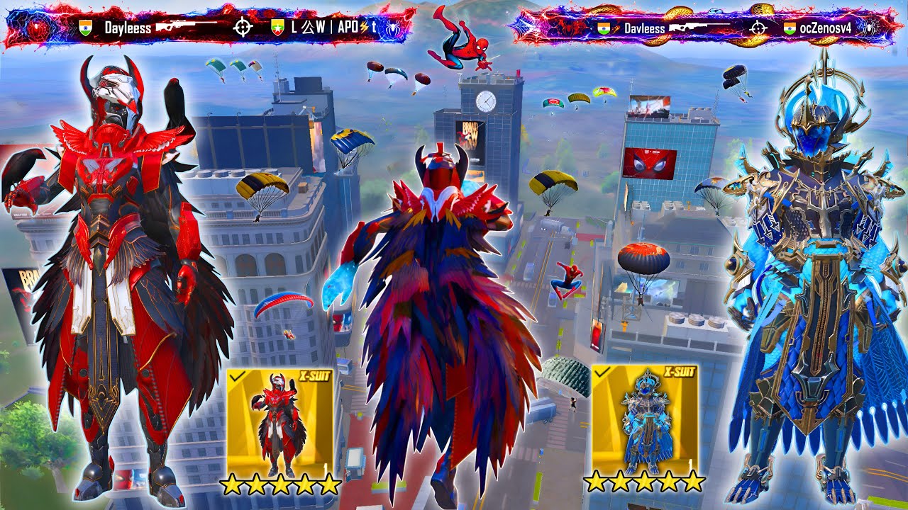 wow😍 NEW BEST PROMOTION MATCH DUO X-SUIT GAMEPLAY🔥 BLOOD RAVEN + POSEIDON | Pubg Mobile