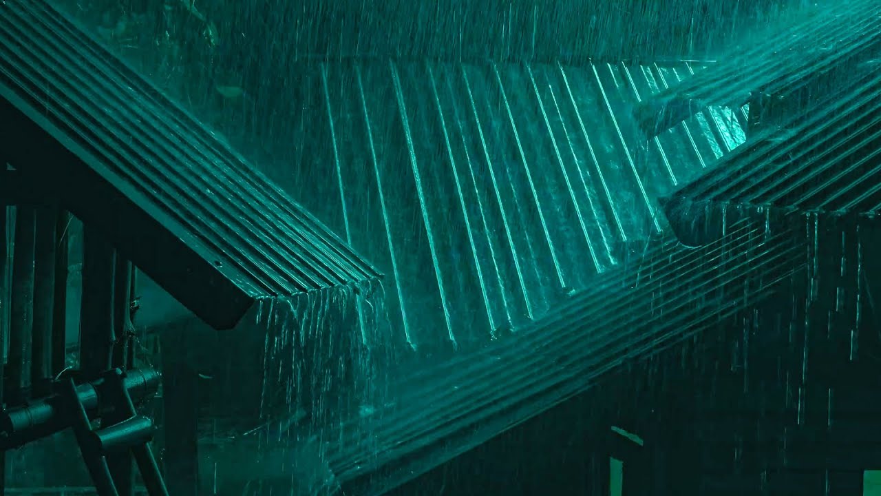 Calm Your Mind in 3 Minutes | Fall Asleep Instantly with Heavy Rain & Thunder on a Tin Roof 🌙🌧️