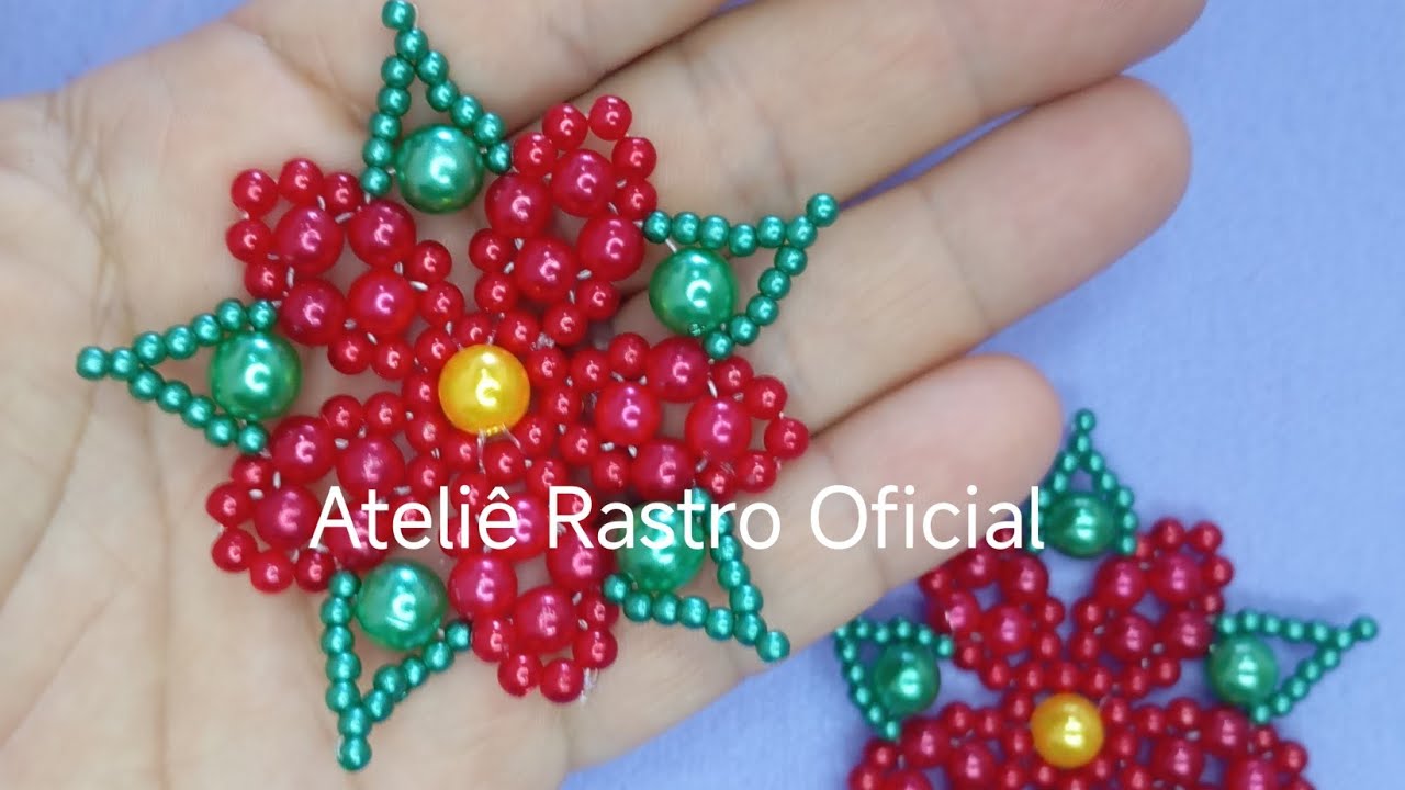 Flor de pérola Alice#ateliêrastro #empreendernoartesanato 