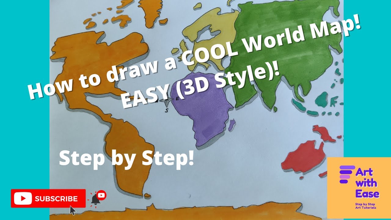 How to draw a cool world map!