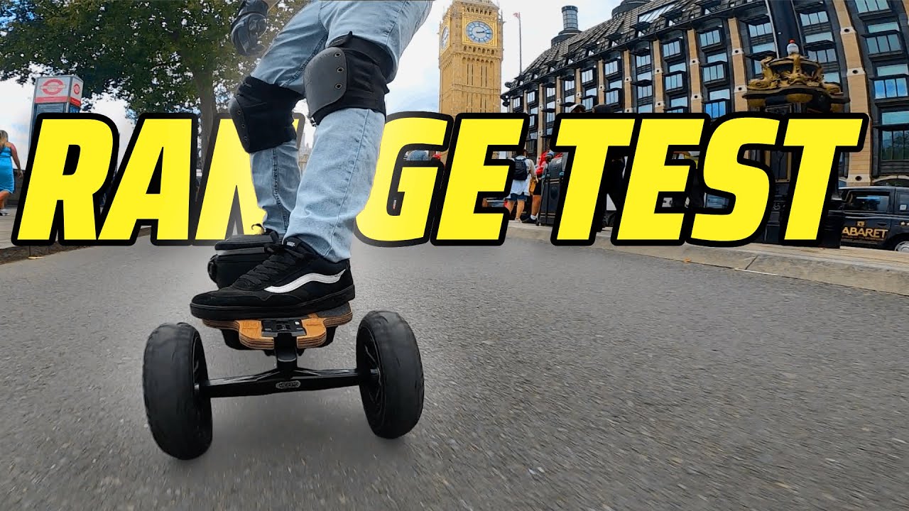 I toured London on a 31MPH Electric Skateboard! Meepo Ninja Hurricane Bamboo Range Test