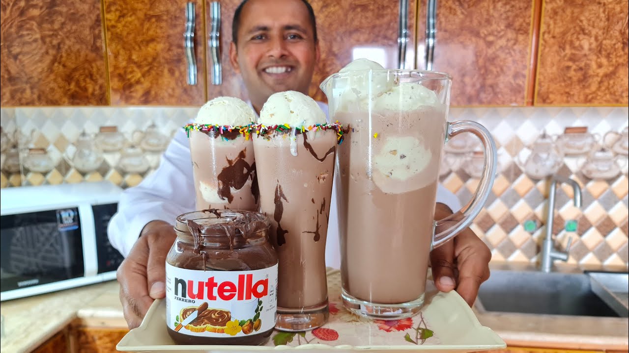 Nutella Milkshake Recipe | Ultimate Nutella Milkshake | Mubashir Saddique | Village Food Secrets