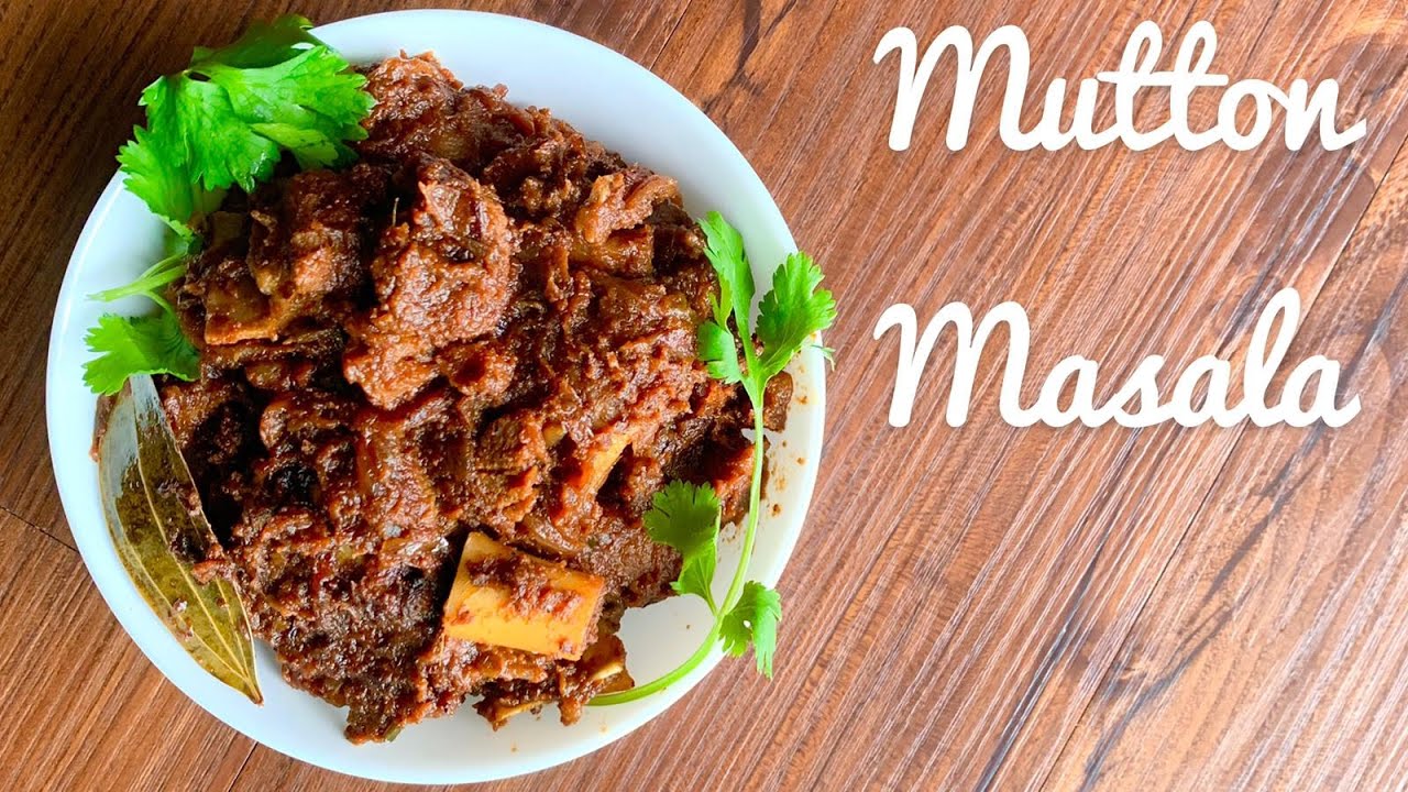 Spicy Mutton Masala Recipe - Mutton Curry - Lamb/Goat/Mutton Gravy Recipe