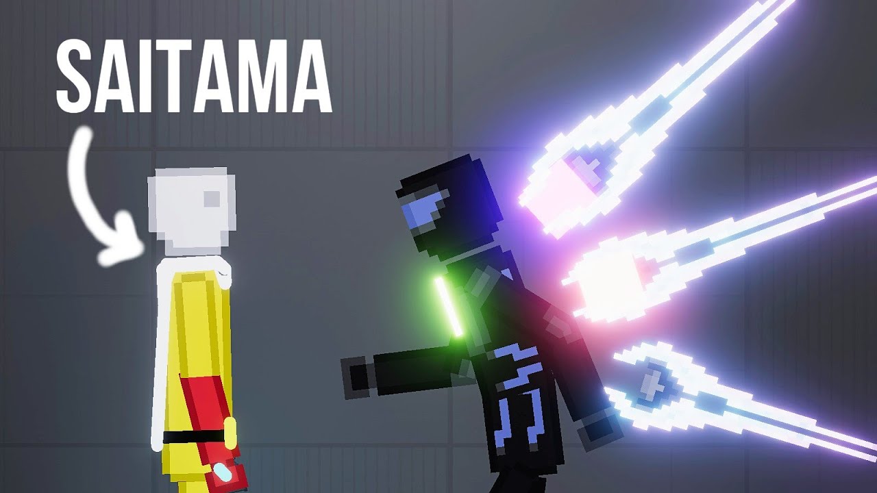 Saitama vs Psychic Soldier [Zebra Gaming TV] People Playground