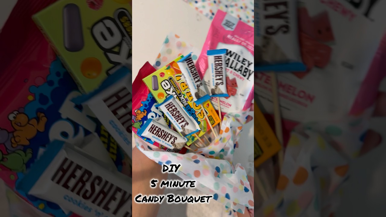 DIY Candy Bouquet - easy gift ideas