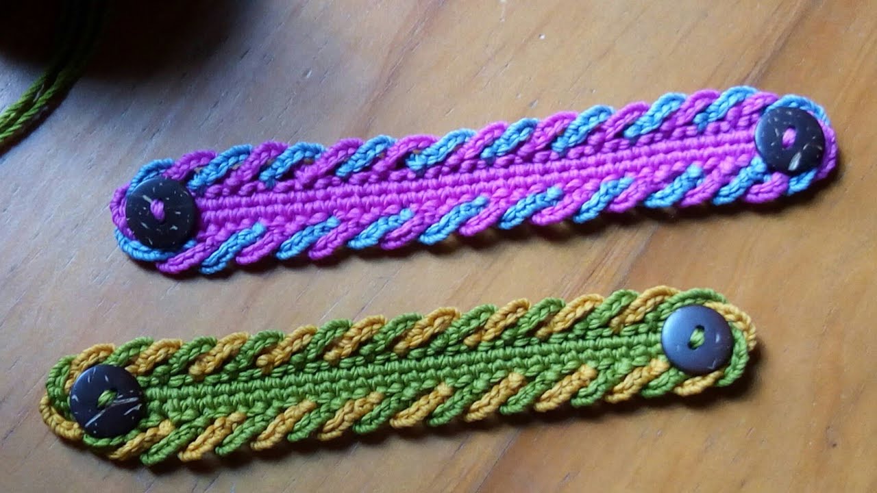 Konektor masker rajut 2 warna | crochet ear savers for mask