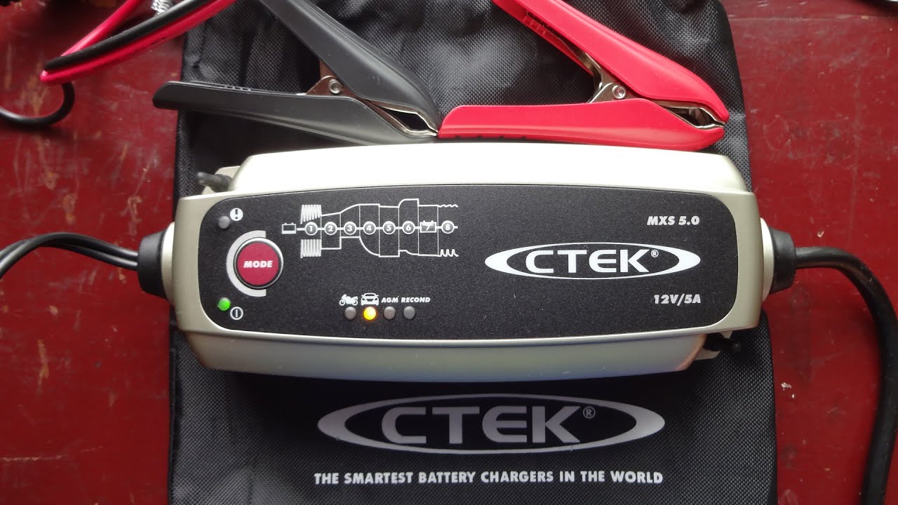 CTEK MXS 5.0 Battery Charger Unboxing, Manuals and Testing