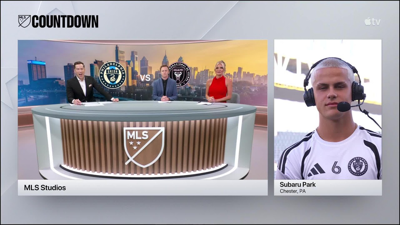 Cavan Sullivan Joins MLS Countdown Before Philadelphia Union vs. Messi & Inter Miami