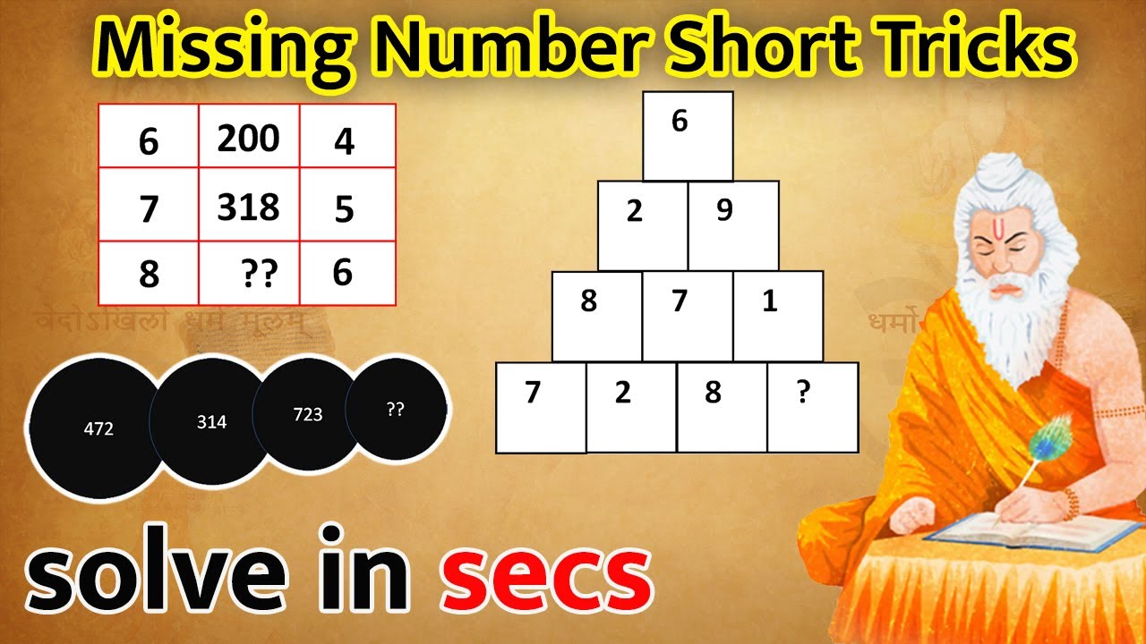 Missing Number Reasoning Tricks | Missing Number Series #tricks #reasoning  Number Series tricks