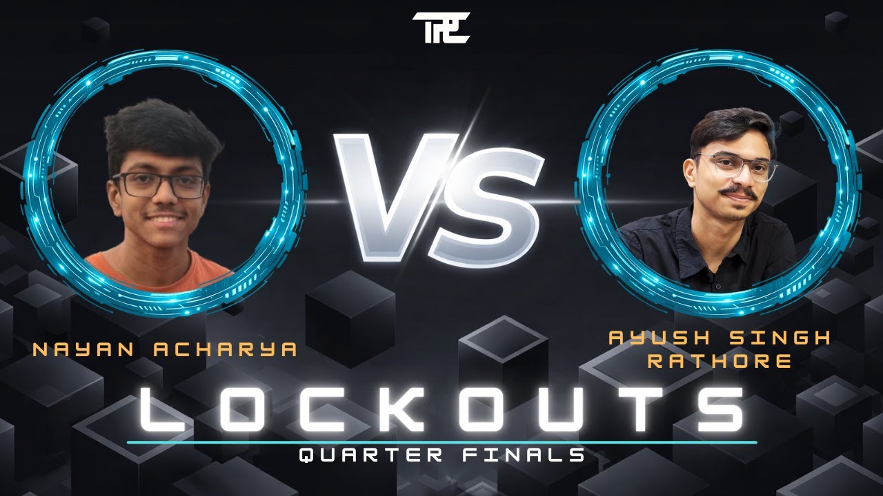 **LOCKOUTS 2K26** | QUARTER-FINALS SHOWDOWN | MATCH - 1 | IIITDMJ TPC