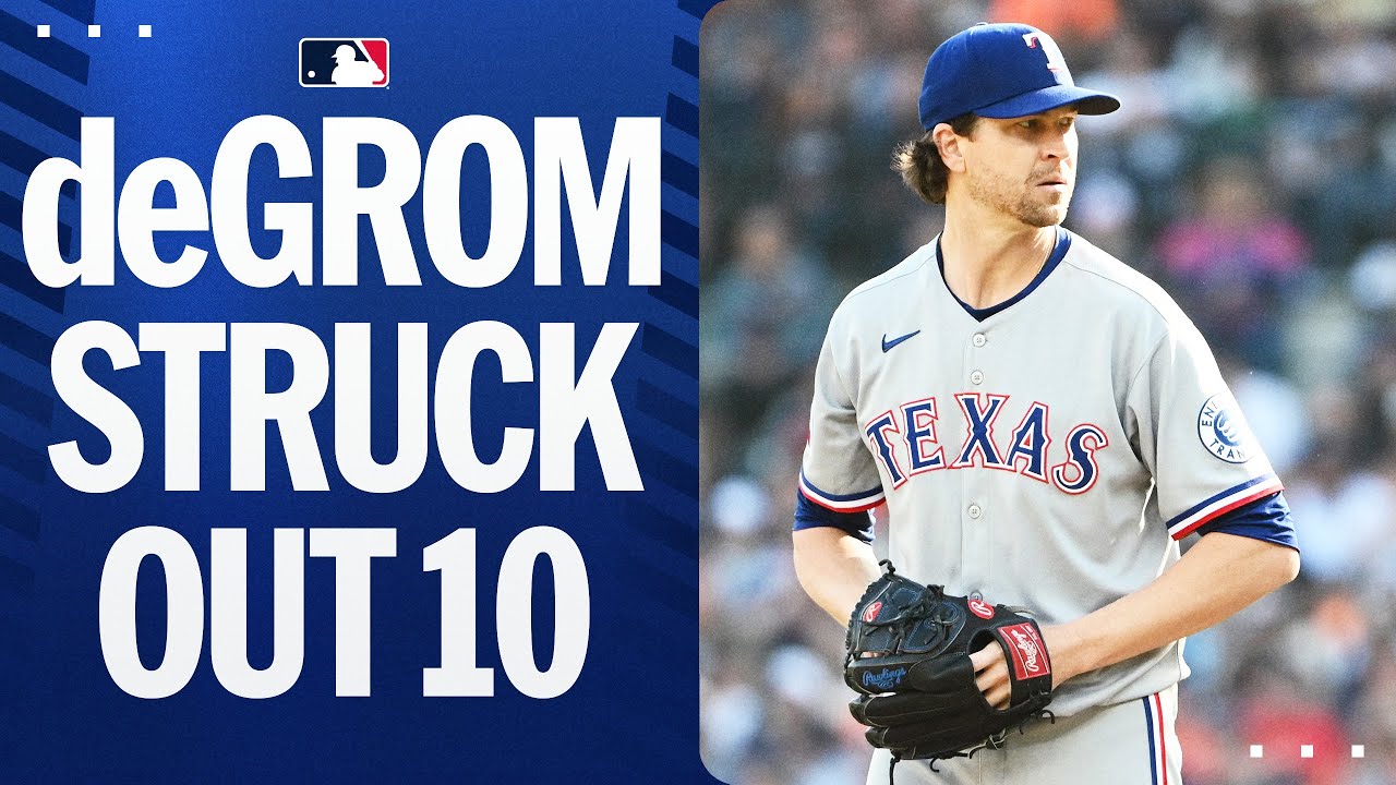 Jacob deGrom strikes out 10! 🔥