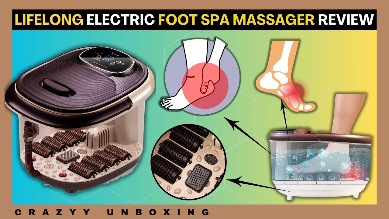 Lifelong electric foot spa massager Review | foot massager machine | best foot massager 2024