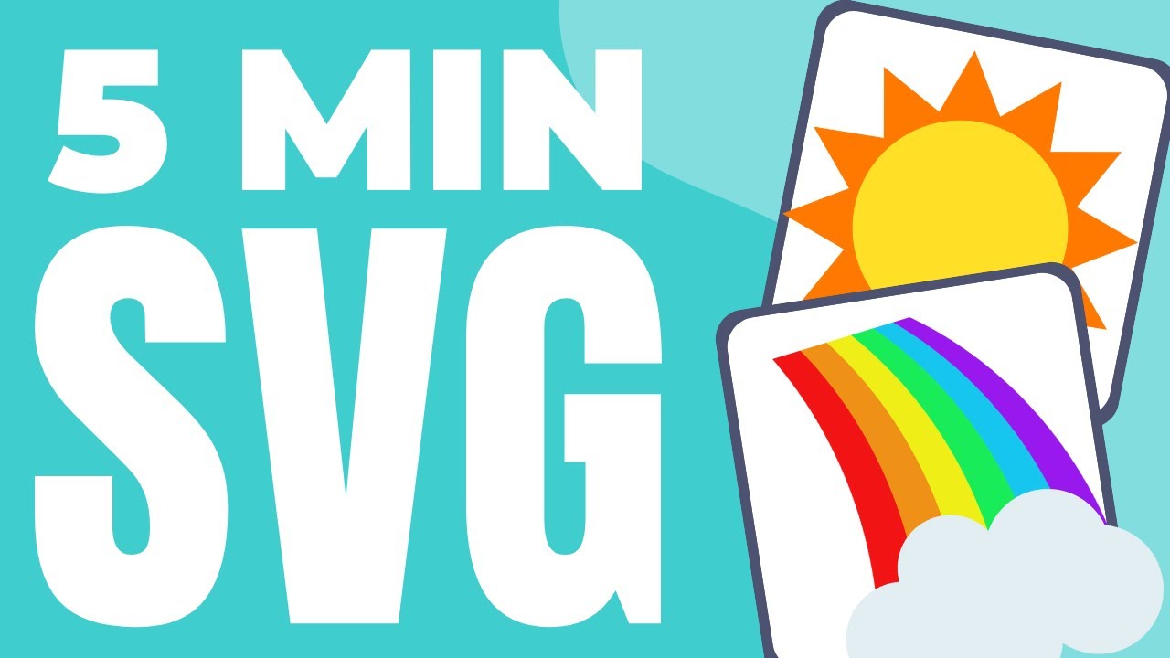 5  Minute SVG Challenge : Weather Clipart 🌦️✨#svgfiles #artchallenge