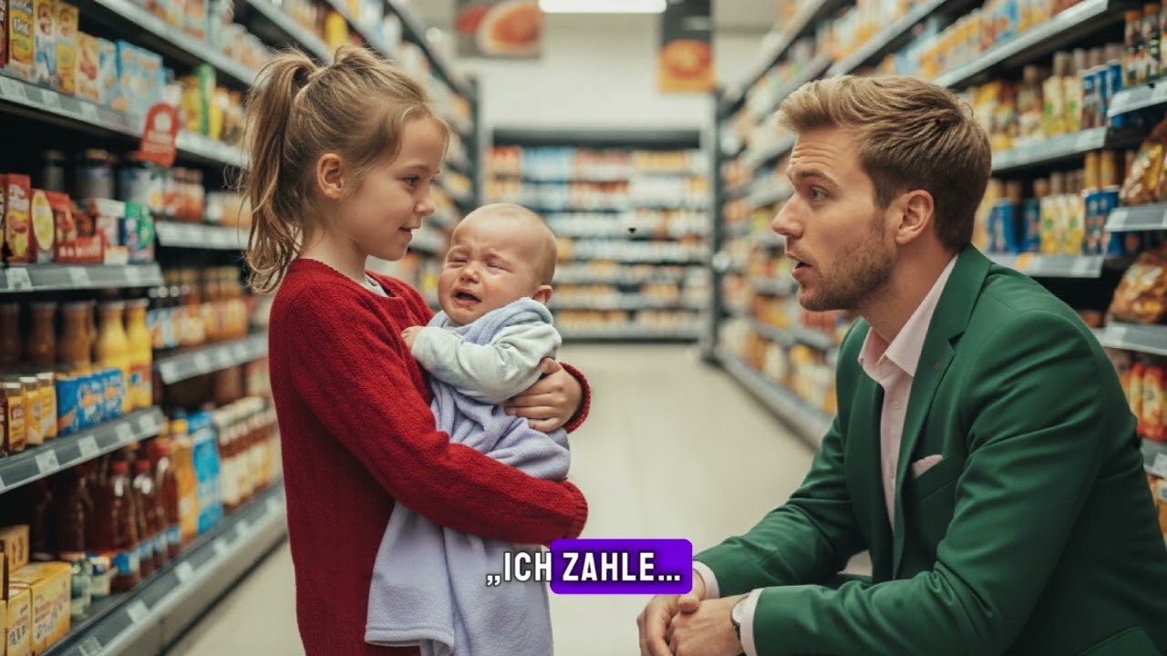 ​„Ich zahle, wenn ich groß bin“ – Das arme Mädchen bat um Milch... und der Millionär tat etwas...